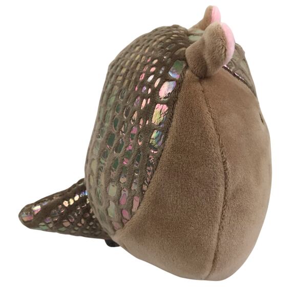 Squishmallows Thompson Armadillo 5" Plush Brown Gray Metallic Kellytoy 2022 - Picture 5 of 9